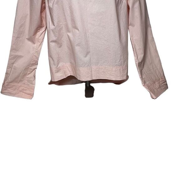 J. Crew NWOT pink long sleeve funnel neck cotton blouse size 12T - Picture 4 of 13